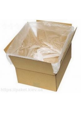 Вкладиш поліетиленовий в паперову коробку. Прозорий, виробництво Пластпакет