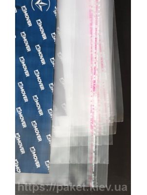 виготовлення поліетиленових пакетів з клейкою стрічкою під замовлення від виробництва Пластпакет